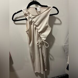 Cream mini dress
